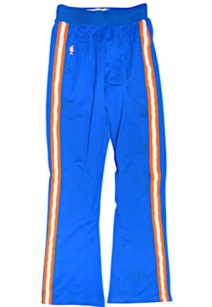 1988 New York Knicks Player-Worn Warm-Up Pants Attributed To Patrick Ewing (2)