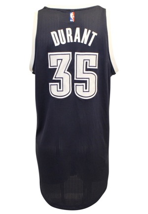 2014-15 Kevin Durant Oklahoma City Thunder Game-Used Alternate Jersey