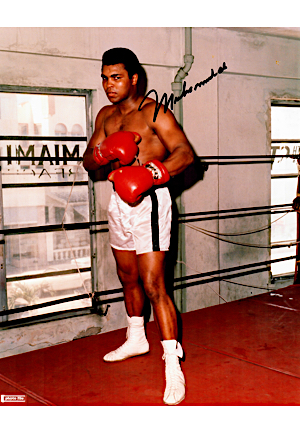 Muhammad Ali Autographed 8x10 Color Photo (Full JSA)