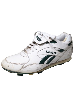 Circa 1992 Oakland As Player-Worn Single Cleat Attributed To Mark McGwire (Style-Matched To SI Cover)