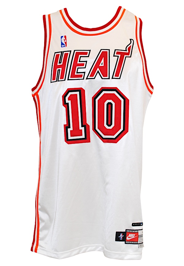 Tim Hardaway Signed Miami Heat White Jersey (JSA COA) 1989 1st Round P –