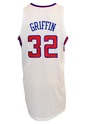 Two 2011-12 Blake Griffin Los Angeles Clippers Game-Used Home Jerseys (2)
