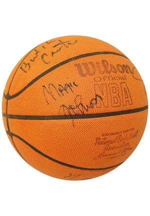 1980-81 Los Angeles Lakers Team-Signed Wilson Basketball (JSA)