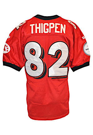 1998 Yancey Thigpen Pittsburgh Steelers Pro-Bowl Game-Used AFC Jersey (Style-Match Confirming Incorrect Logo)