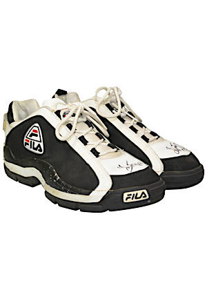 Grant Hill Game-Used & Dual Autographed Sneakers (JSA)