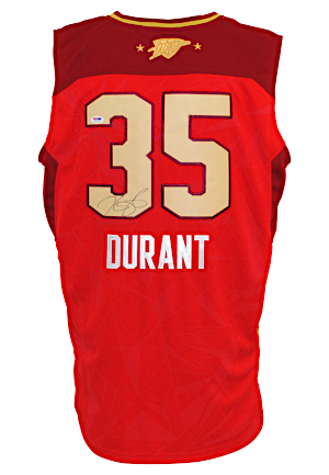 2011 Kevin Durant Western Conference All-Star Autographed Replica Jersey (JSA)