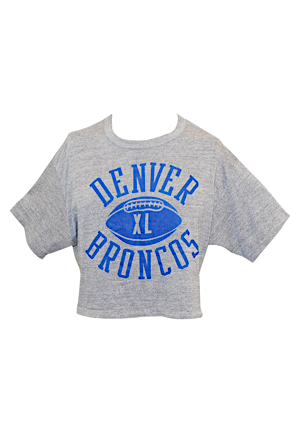 John Elway Denver Broncos Camp-Worn Shirt & Shorts (2)
