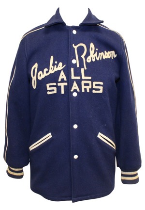 Circa 1950 "Jackie Robinson All-Stars" Player-Worn Barnstorming Jacket (Rare)