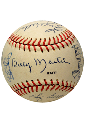 Autographed Baseball Including Yogi Berra & More (JSA)