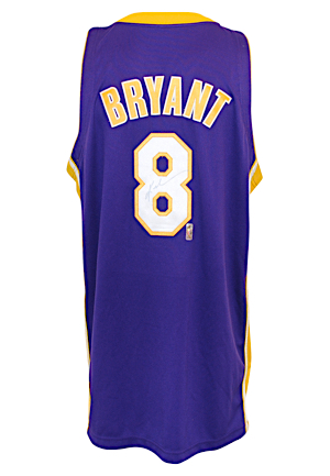 2004-05 Kobe Bryant Los Angeles Lakers Game-Used & Autographed Road Jersey (JSA • NBA Hologram • DC Sports)