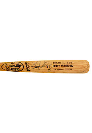 Henry Rodriguez Los Angeles Dodgers Game-Used & Autographed Bat (JSA • PSA/DNA Pre-Cert)
