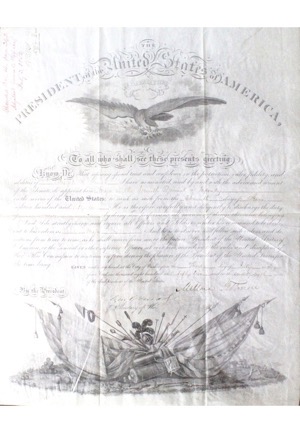 1852 Millard Fillmore Autographed Presidential Document (JSA)