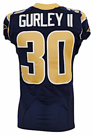 2014 Todd Gurley St. Louis Rams Team-Issued Home Jersey (Team Barcode)