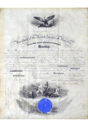 1855 Franklin Pierce Autographed Presidential Documents (3)(JSA • PSA/DNA)