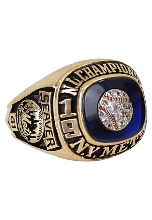 1973 Tom Seaver New York Mets National League Champions Salesman Sample Ring (MINT • Balfour 10k)