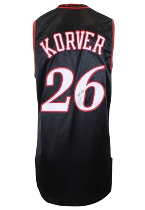 2006-07 Kyle Korver Philadelphia 76ers Game-Used & Autographed Road Jersey (JSA)