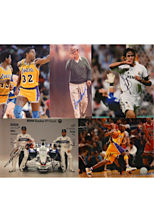 Autographed Photos Including Magic Johnson, Kobe Bryant, Sam Snead & Raul (5)(JSA)