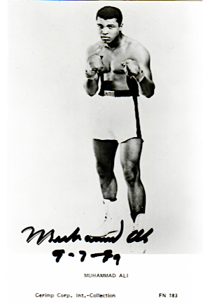 Muhammad Ali Autographed B&W Photo (JSA)