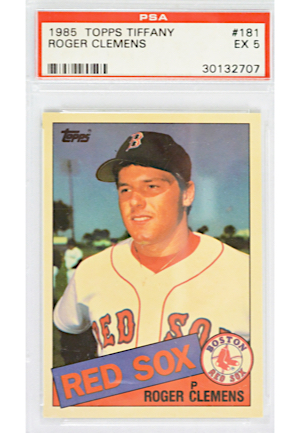 1985 Topps Roger Clemens Boston Red Sox Baseball Card (PSA/DNA EX 5)
