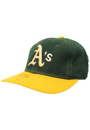 Oakland As Game-Used & Autographed Cap Attributed To Mark McGwire (JSA • PSA/DNA)
