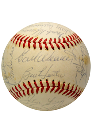 1971 Baltimore Orioles Team-Signed OAL Baseball (JSA • World Series Season)