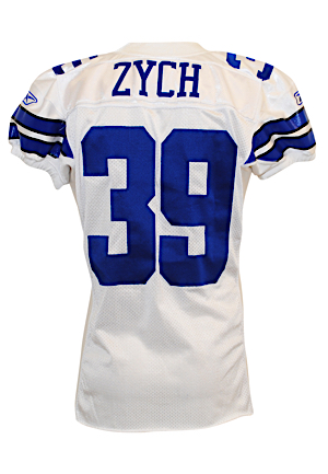 2009 Colin Zych Dallas Cowboys Game-Used Home Jersey