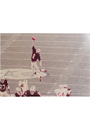 1984 Ray Guy Oakland Raiders Super Bowl XVIII 25x40 "Incredible Catch & Punt" Photo (Hung In LA Raiders Memorial Coliseum • Coach LOA)
