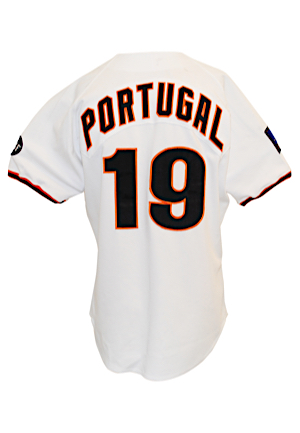 1994 Mark Portugal San Francisco Giants Game-Used Home Jersey (125th Anniversary Patch • Portugal LOA)
