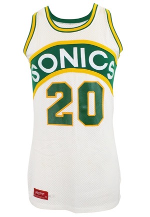 Circa 1980 James Bailey Seattle SuperSonics Game-Used Home Jersey