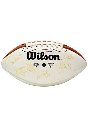 1990 NFC Pro Bowlers Multi-Signed Football Including Bruce Smith, Eric Dickerson, Mike Munchak, Bruce Matthews & Many More (JSA • PSA/DNA)