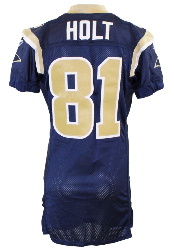 Lot Detail - 2007 Torry Holt St. Louis Rams Game-Used Home Jersey