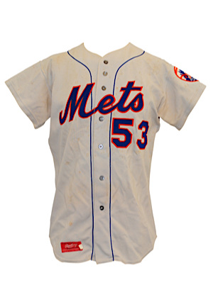 1975 New York Mets #53 Game-Used Road Jersey