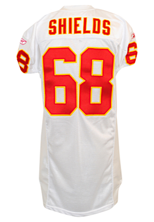 2003 Will Shields Kansas City Chiefs Game-Used Road Jersey