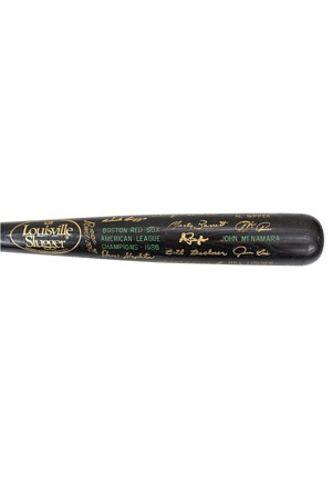 1986 Boston Red Sox American League Champs Black Bat