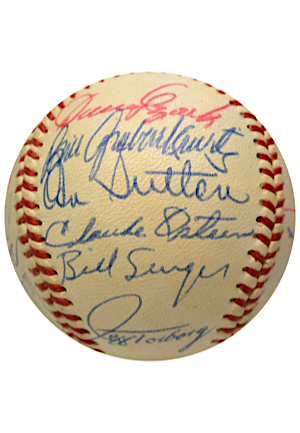 1969 & 1970 Los Angeles Dodgers Team-Signed ONL Baseballs (2)(JSA)