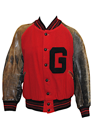 1942 Georgia Bulldogs Player-Worn Leather Lettermans Jacket (Sourced From School Charity Event)