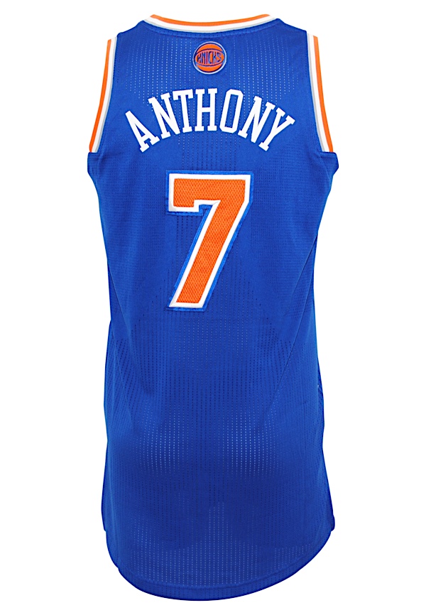 Lot Detail - 2012-13 Carmelo Anthony New York Knicks Game-Used Road Jersey