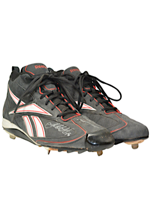 2009 Josh Beckett & Jacoby Ellsbury Boston Red Sox Game-Used & Dual Autographed Cleats (2)(JSA)