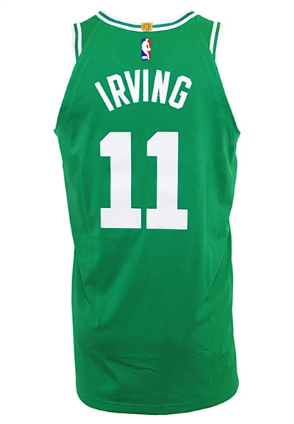 2017-18 Kyrie Irving Boston Celtics Game-Used Road Jersey (Jo Jo White Armband)