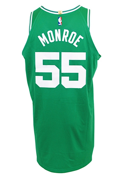 2017-18 Greg Monroe Boston Celtics Game-Used Road Jersey (Jo Jo White Armband)