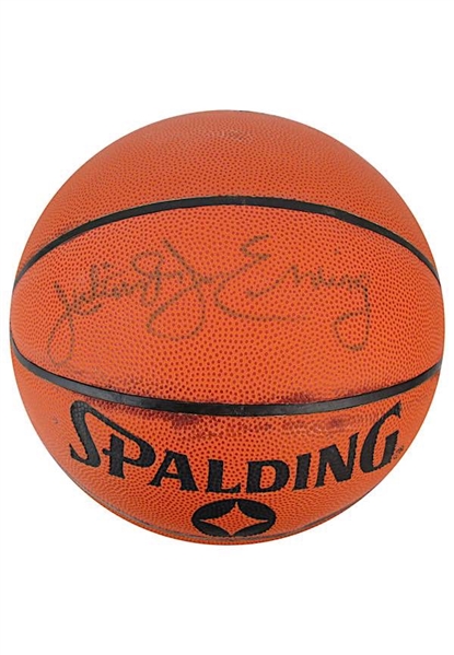 Julius Erving Single-Signed Spalding Basketball (JSA)