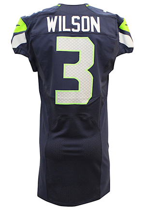 2015 Russell Wilson Seattle Seahawks Game-Issued Super Bowl XLIX Jersey