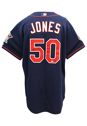 2007 Garrett Jones Minnesota Twins Game-Used & Autographed Alternate Jersey (JSA)
