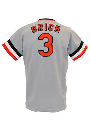 1972 Baltimore Orioles Bobby Grich Game-Used & Autographed Road Jersey (JSA • Photo-Matched • Graded 9 • One Year Style)