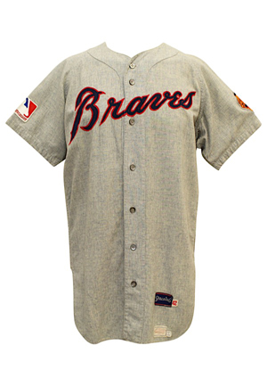 1969 Felipe Alou Atlanta Braves Game-Used Road Flannel Jersey (100th Anniversary Patch)