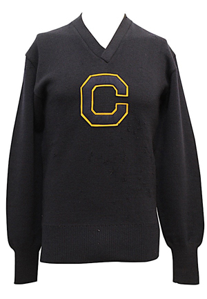 1946-49 Chuck Clustka UCLA Bruins Basketball Letterman Sweater (Family Provenance With Personalized Photos from John Wooden)