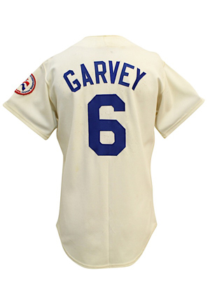 1976 Steve Garvey Los Angeles Dodgers Game-Used Home Jersey (NL Centennial Patch • Custom Size 43)