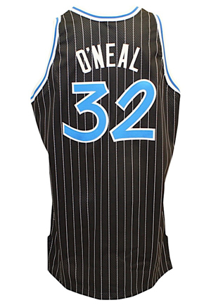 1992-1993 Shaquille ONeal Rookie Orlando Magic Game-Used Rookie Road Jersey