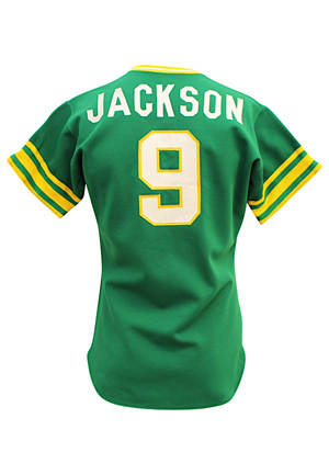 1975 Reggie Jackson Oakland As Game-Used & Autographed Road Jersey (Full JSA • Graded A8) 