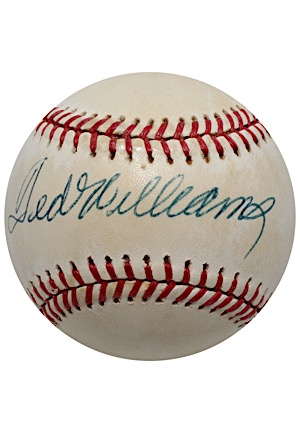 Ted Williams Single-Signed OAL Baseball (JSA)